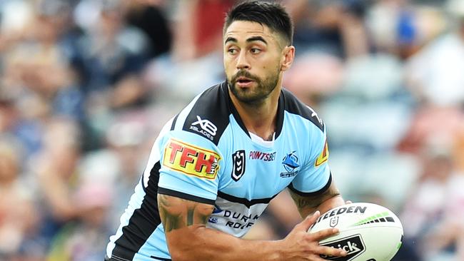 Cronulla halfback Shaun Johnson is off to a flier with his new club. Picture: Zak Simmonds