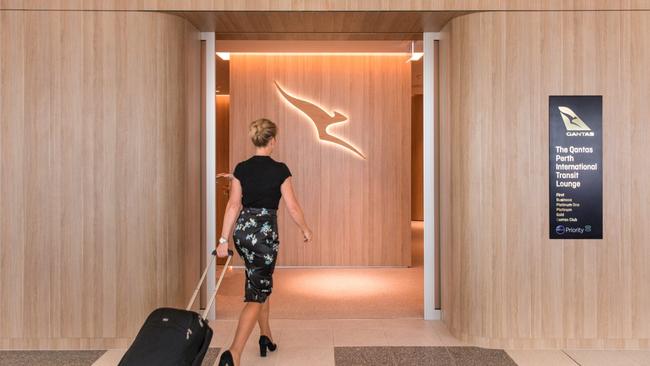 Qantas Brisbane International Lounge.