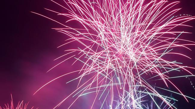 Fireworks go off as part of RiverFire, South Bank, on Saturday 31st August - Photo Steve Pohlner