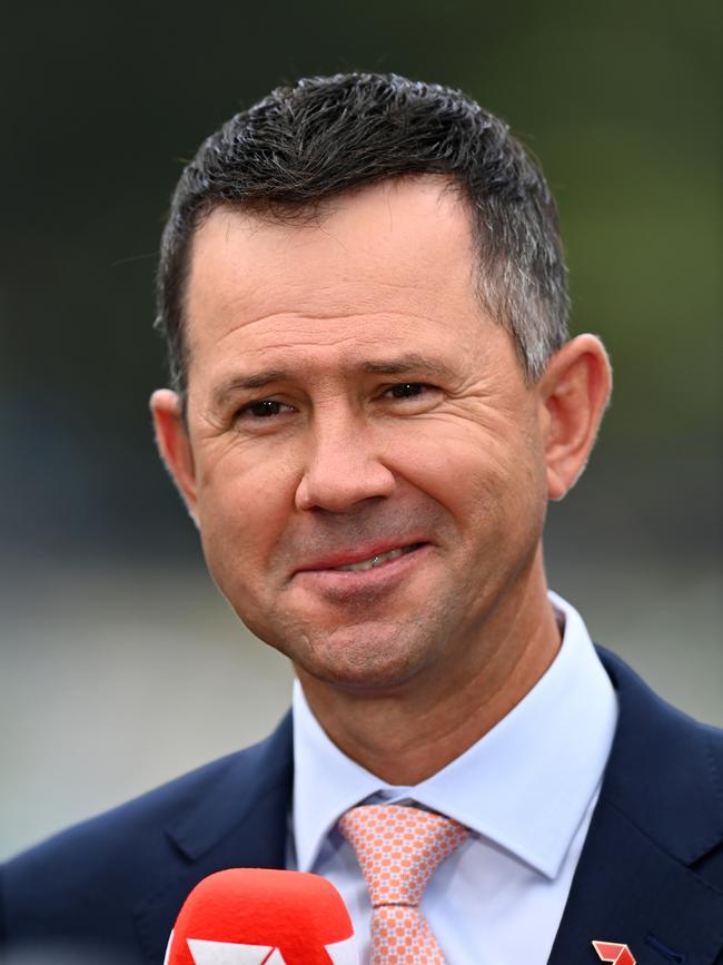 Former Australian cricketer and Channel 7 commentator Ricky Ponting. Picture: Getty