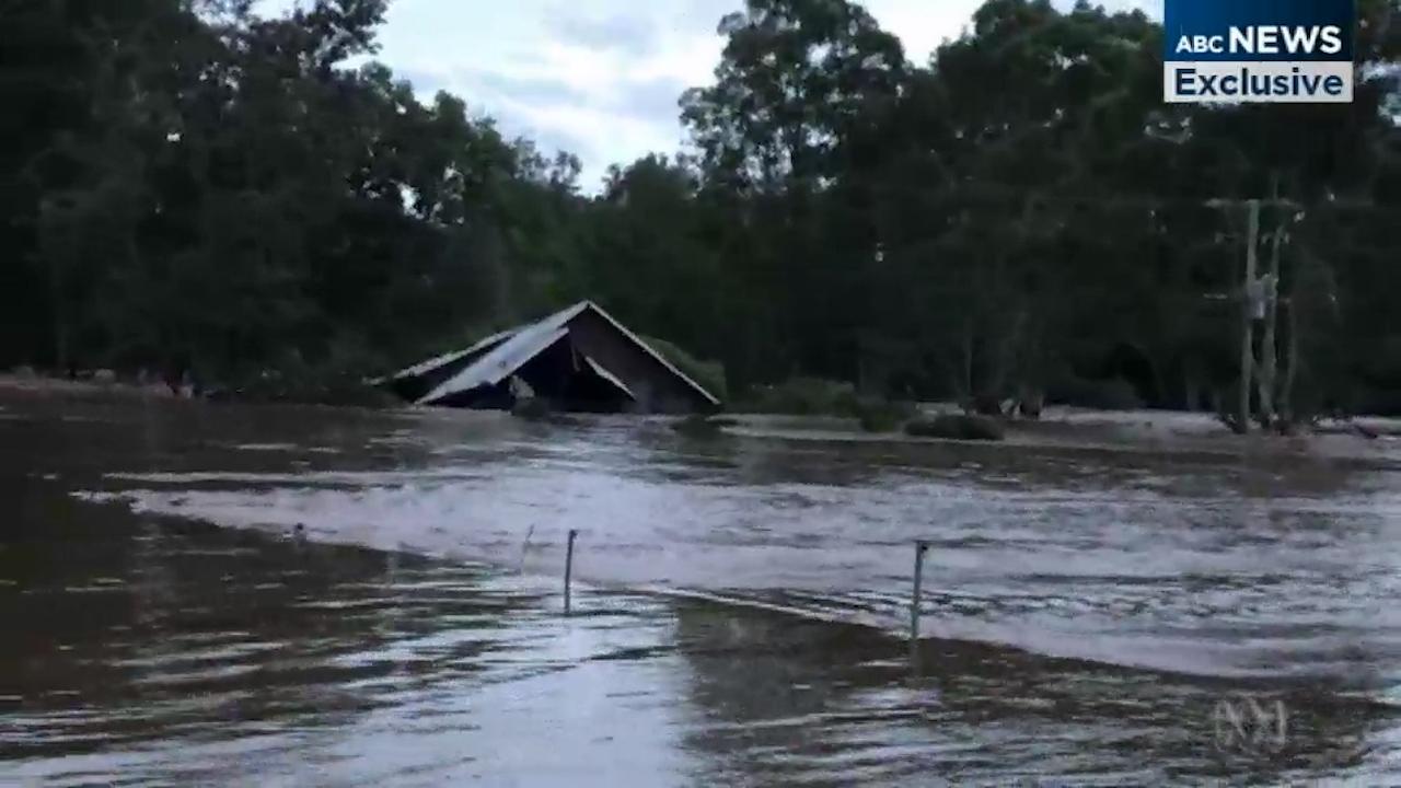 ABC News: House swept away in floodwaters