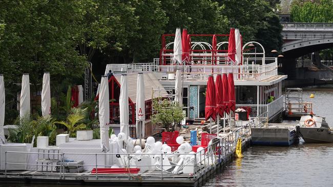 Arbory Afloat has reopened on the banks for the Yarra River at Southbank. Picture: Alex Coppel.