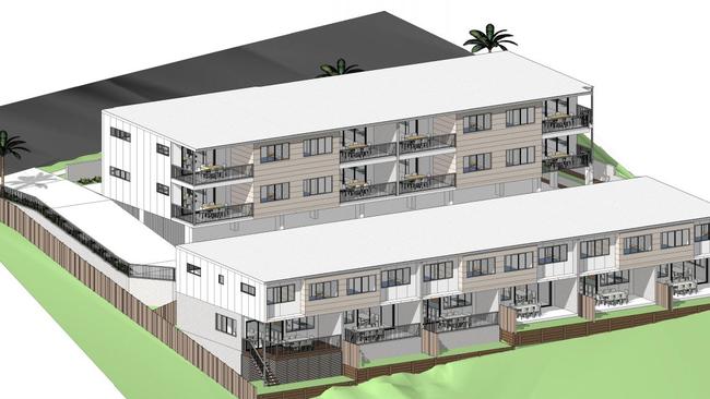 The 14-unit development at 18-20 Lamington Terrace, Nambour.