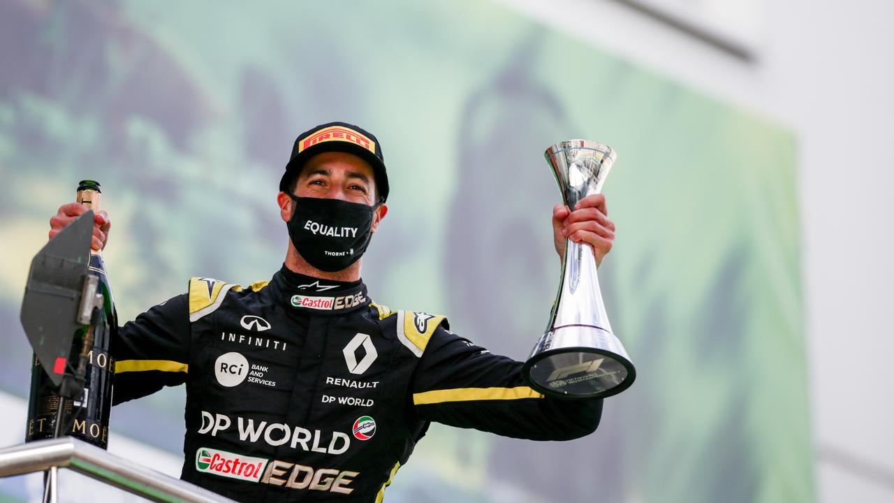 Daniel Ricciardo ended a two-year trophy drought during the 2020 Eifel GP.