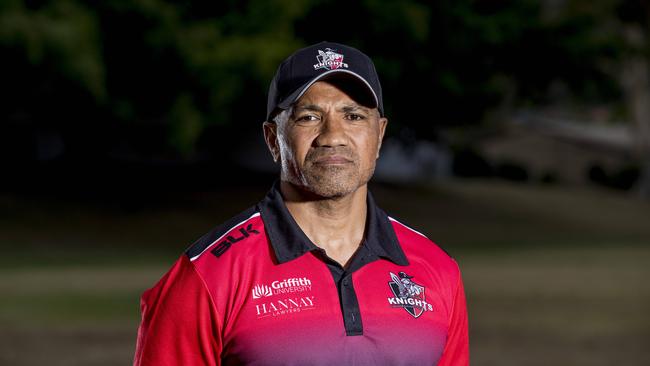 Griffith Uni Knights rugby club team coaches, Johnny Ngauamo. Picture: Jerad Williams