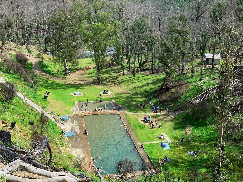 The Yarrangobilly Caves thermal pool is open. Picture: Supplied