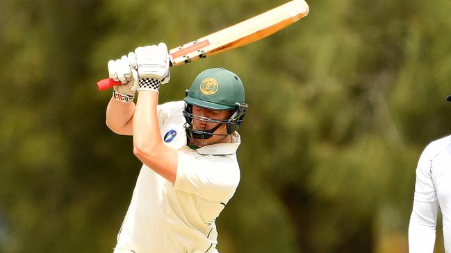 Allister Powell in action for Yarraville Club.