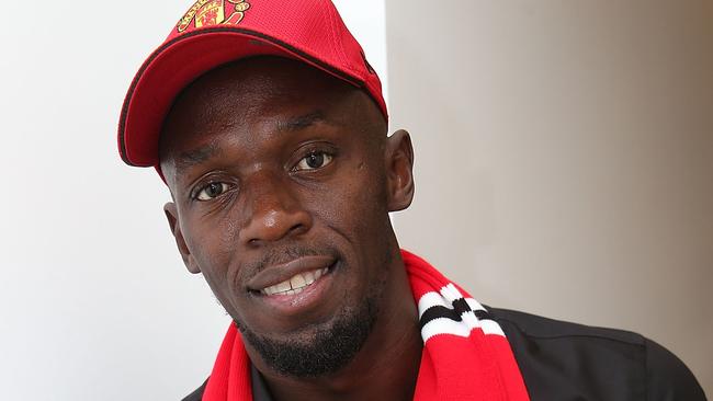 Usain Bolt says it’s his dream to play professional football. Picture: Getty