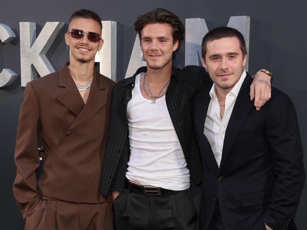 The brothers were on speaking terms when they attended the Netflix Beckham UK premiere in October 2023. Picture: Mike Marsland/WireImage