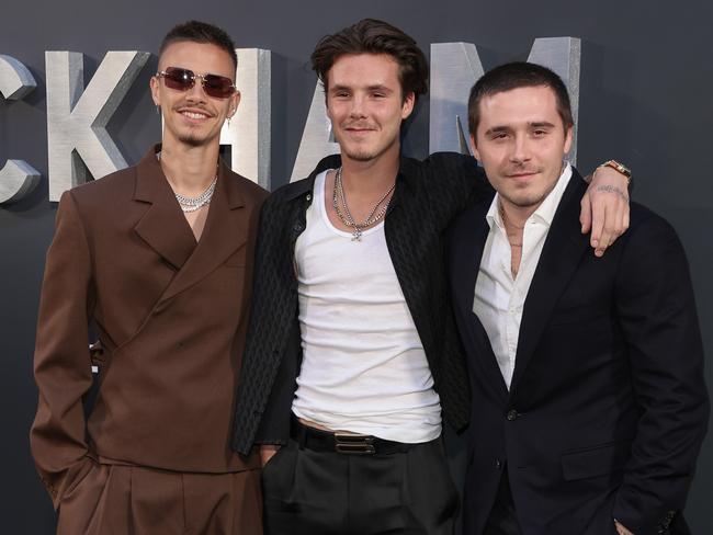 The brothers were on speaking terms when they attended the Netflix Beckham UK premiere in October 2023. Picture: Mike Marsland/WireImage