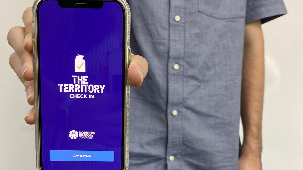 The Territory Check In App largely fell out of use after Omicron became widespread in the Northern Territory. Picture: Nathaniel Chambers.