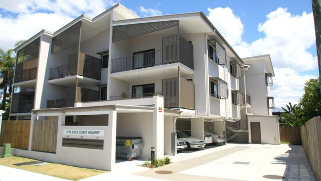 Public housing units at 2276 Gold Coast Highway, Mermaid Beach. Picture: Tim Marsden.