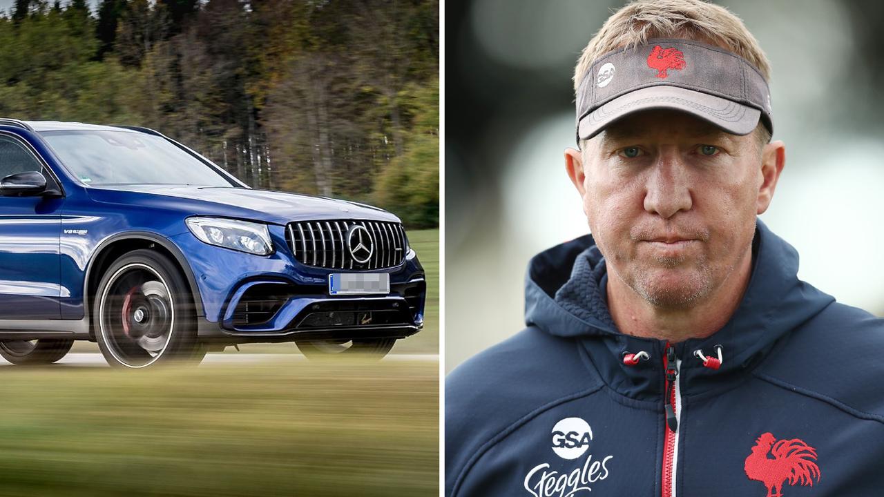 Roosters coach Trent Robinson's house was broken into and car stolen.