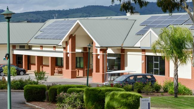 Sixteen Adelaide Crows players are currently isolating at the Novotel Barossa Valley Resort near Tanunda. Picture: Brenton Edwards