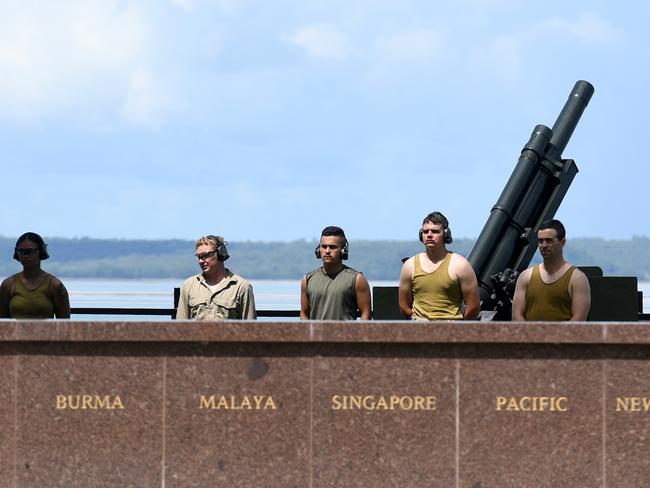 The 81st commemoration of the Bombing of Darwin held at the cenotaph on the esplanade. Picture: (A)manda Parkinson