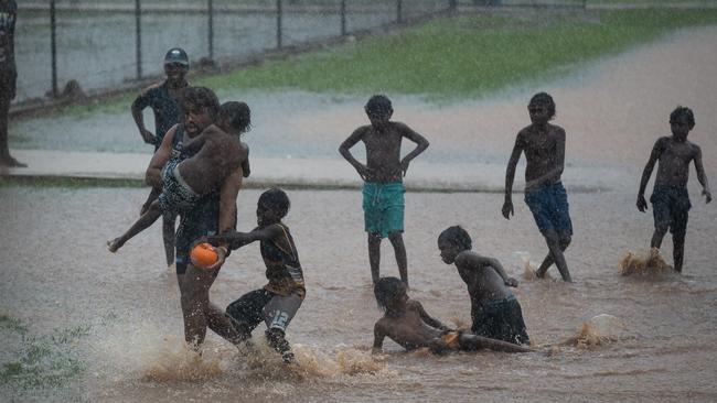 Action shots from NTFL Round 9 at Tiwi, 30 November 2024. Picture: Jack Riddiford / AFLNT Media