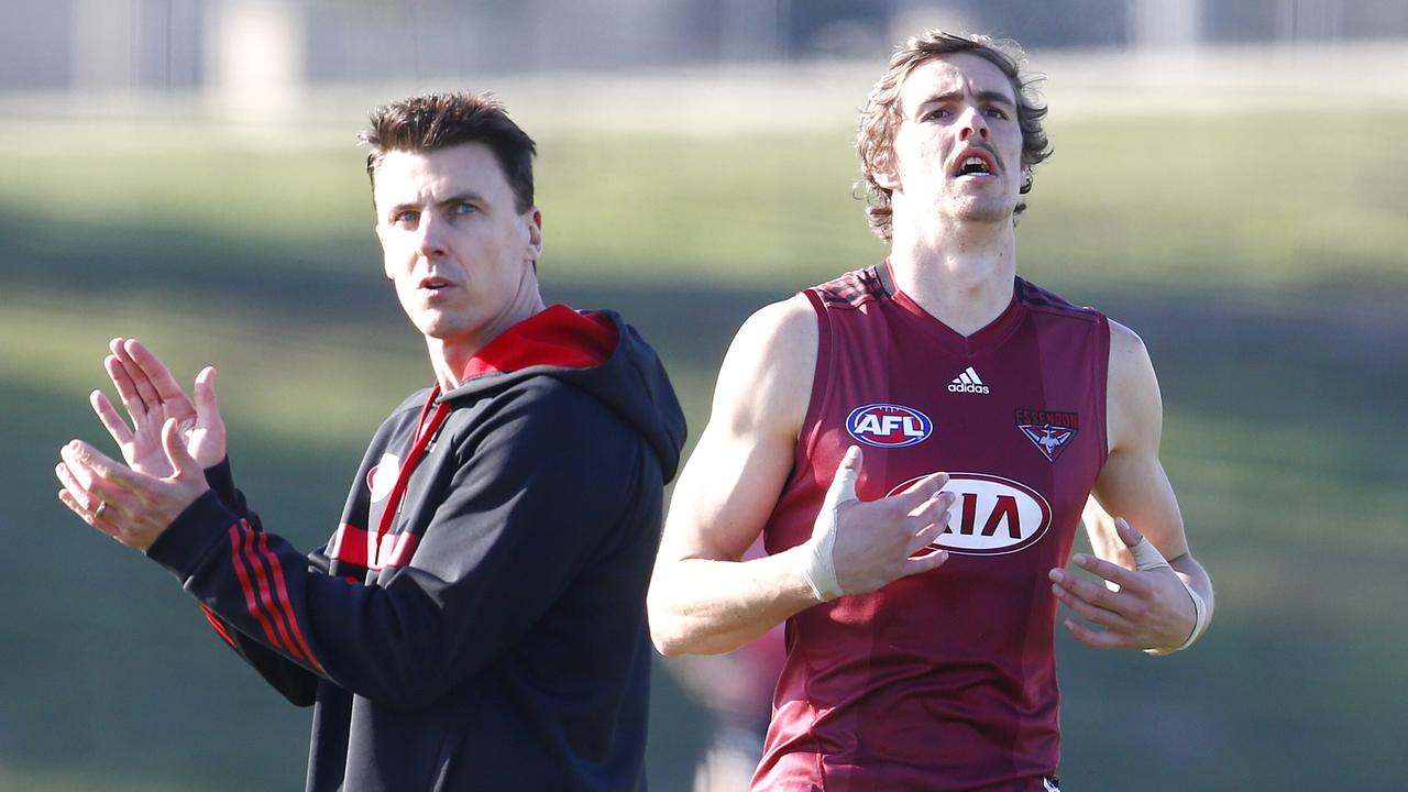 Matthew Lloyd (left) has fired back at St Kilda great Nick Riewoldt’s comments. Photo: Michael Klein