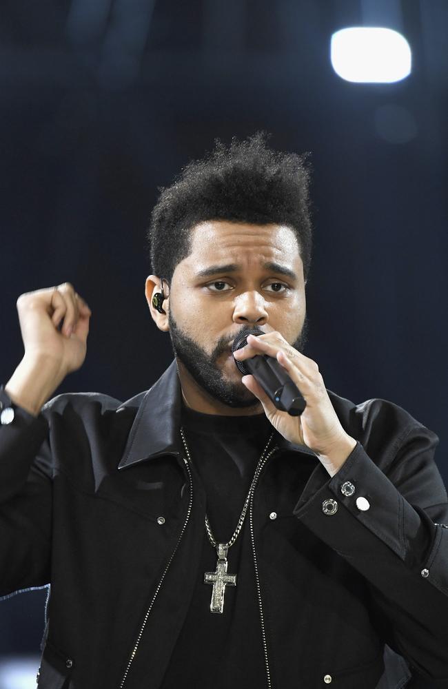 The Weeknd released his highly-anticipated new album Starboy last week and performed the title track at Victoria’s Secret. Picture: Getty Images