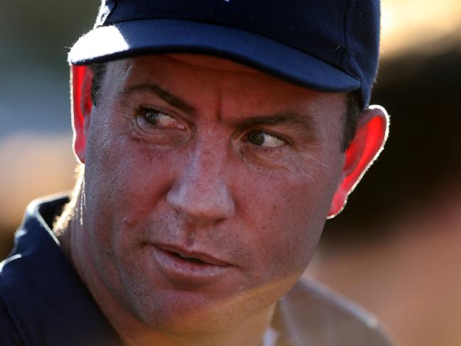 Ovens & Murray FNL, Round 3, Yarrawonga V Wangaratta, at Yarrawonga, Steve Johnson, coach,  Yarrawonga Pigeons,     Picture Yuri Kouzmin