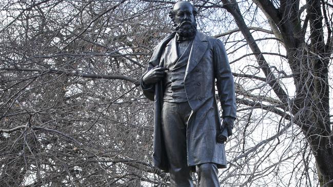 William Crowther statue at Franklin Square, Hobart. Picture: Chris Kidd