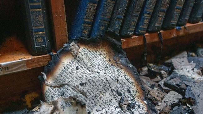 Anthony Albanese visits Adass Israel Synagogue in Ripponlea, which was destroyed when fire-bombed. Picture: Instagram