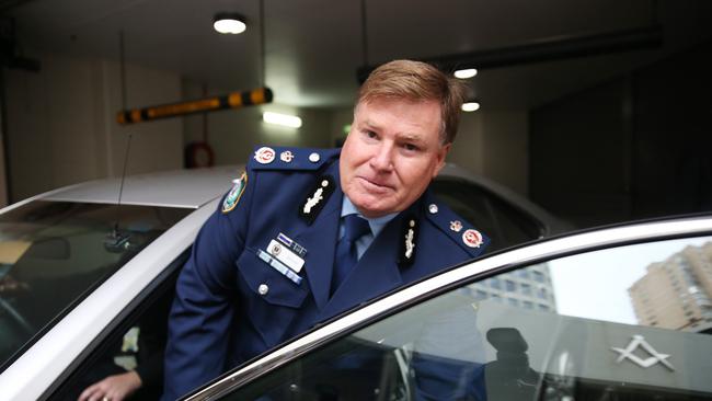 Assistant Commissioner Jeff Loy pulled over a driver after allegedly being tailgated. Picture: Jeremy Piper
