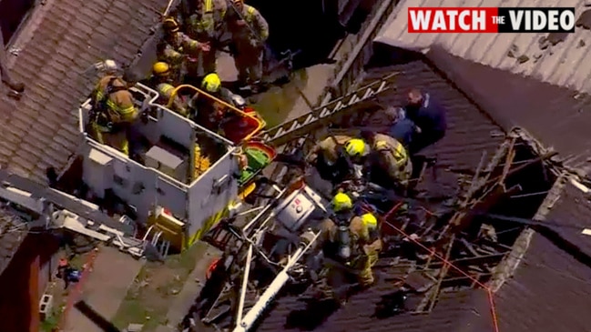 Helicopter crashes into roof of Mentone home