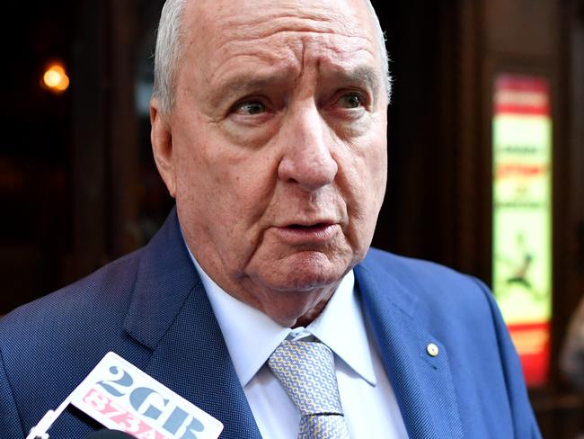 Alan Jones admitted to contacting Liberal MPs to say the party had to change direction. Picture: AAP