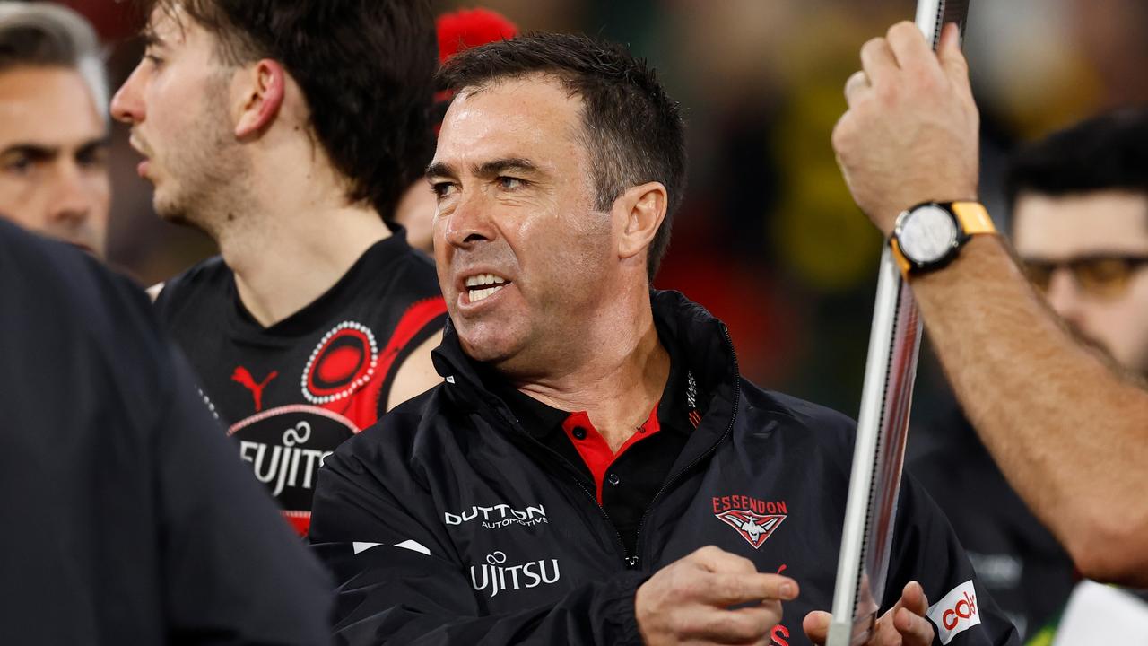 Essendon coach Brad Scott has found a positive out of the injury crisis. Picture: Michael Willson/AFL Photos via Getty Images