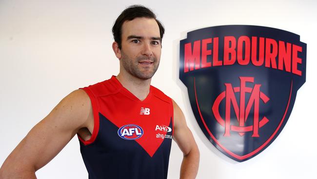 Jordan Lewis has signed a three-year deal with the Melbourne Football Club. Picture: Michael Klein