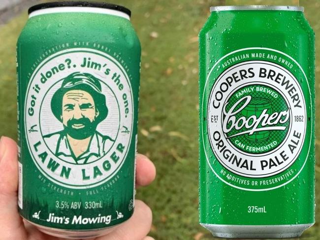 Coopers Pale v Lawn Beer artwork