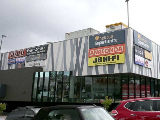 The HomeCo homemakers centre at Belrose, which used to be named the Belrose SuperCentre, will be the first location to have an Officeworks outlet in a shopping centre. Picture: Adam Ward