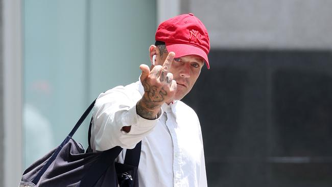 Joshua Angus Lord leaving Arrest Court, Brisbane. Picture: Liam Kidston