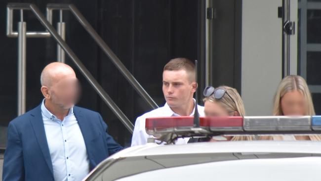 Samuel Malcolm Kelso leaving the Toowoomba District Court after pleading guilty to the serious assault of a Toowoomba man at the Irish Hotel.