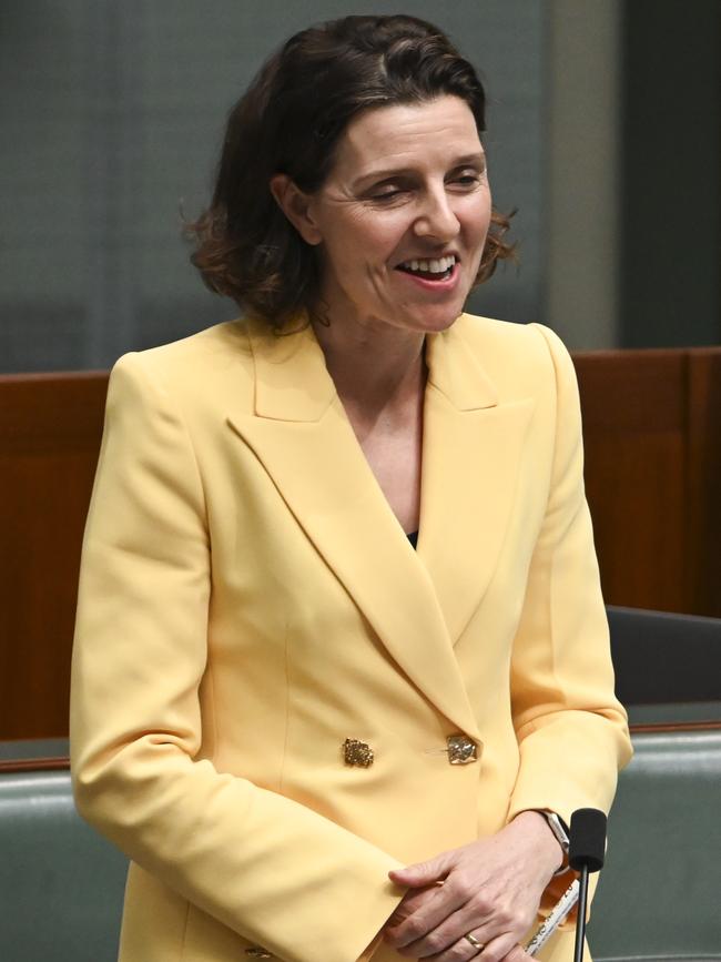 Teal MP Allegra Spender was not. Picture: NCA NewsWire / Martin Ollman