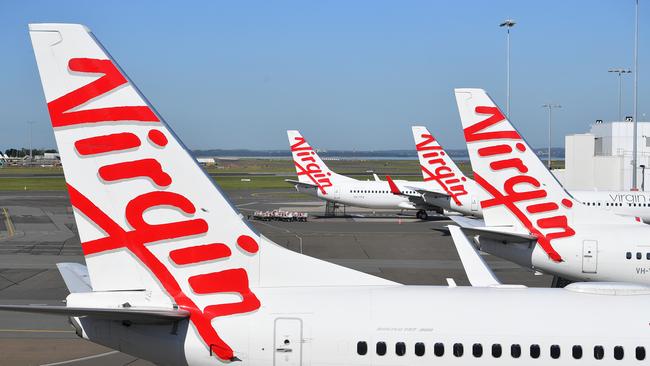 A shortlist of four bidders for the troubled airline Virgin Australia has been released. Picture: Dan Himbrechts