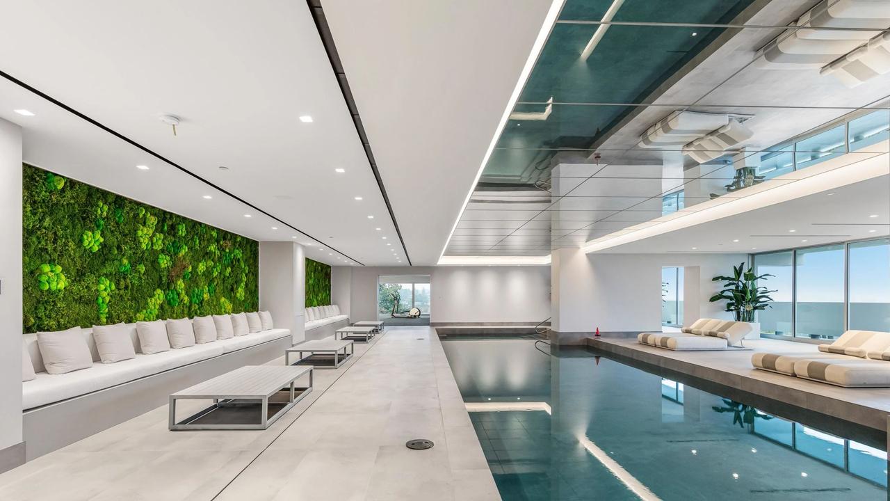 If you get sick of the outdoor pool, you can chill in the indoor one. Picture: ConciergeAuctions