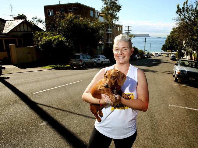 Jo Little will taking part in Balmoral Burn with her dog Frankie. Picture: Annika Enderborg.