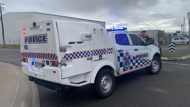 An exclusion zone has been set up on Everett street in Bohle as emergency services clean up a chemical spill after a 500 litre barrel of sodium thiophosphate was punctured late Thursday night. November 22, 2024.