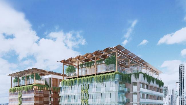 An artist's impression of EG Funds’ development at 801 Ann St, Fortitude Valley.