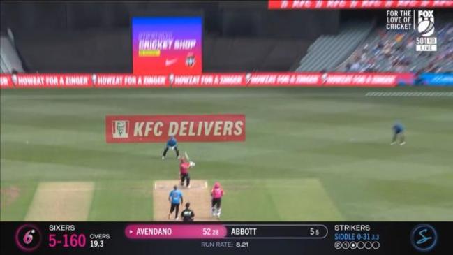 Wicket: Sydney Sixers, Justin Avendano – 17 Jan 22 | news.com.au ...