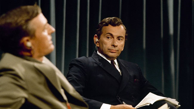 William F. Buckley, left, and Gore Vidal appear in the documnetary Best of Enemies