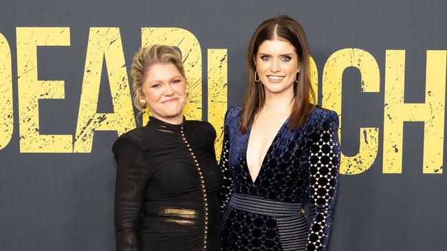 Kate McLennan and Kate McCartney at the Deadloch premiere in Sydney.