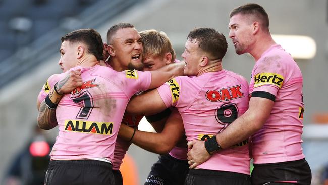 James Fisher-Harris scores a late try as the understrength Panthers roll on. Picture; Matt King/Getty Images