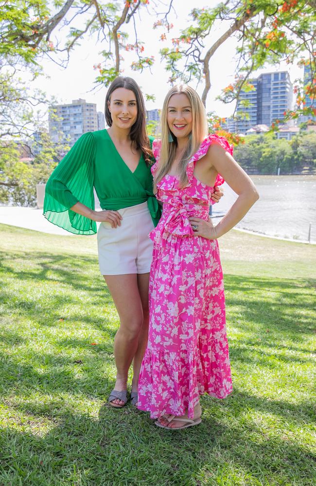 Women in Fashion founders Isabelle Lineham and Carly Vidal-Wallace. Picture: Sharleen Christie