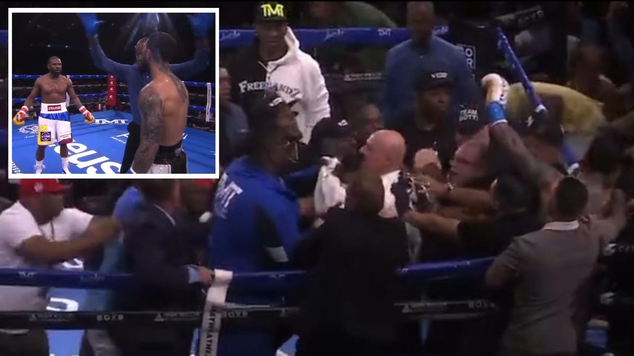 Mayweather-Gotti III ended in chaos. Photo: Twitter