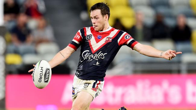 Luke Keary steered the Roosters home against the Warriors. Picture: Alix Sweeney