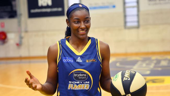 Sydney University Flames basketballer Asia Taylor.