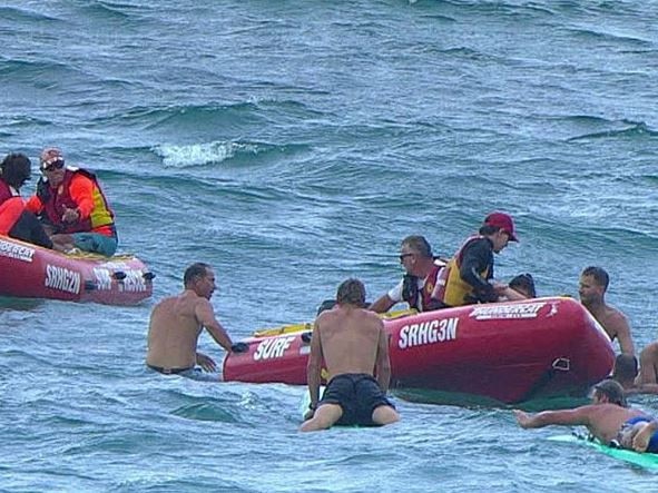 Ironman perform Maroubra beach rescue. Picture Nine 2.JPG