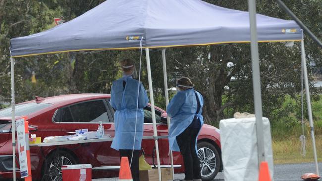 Covid testing in Byron Bay. The area had one of the highest numbers of cases in the 2020 outbreak.